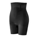 Black high waist tummy control shaper shorts with breathable mesh and cross design - S / Bottoms / Black