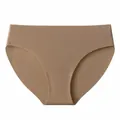 Seamless ice silk panties in nude color for a breathable, quick-dry, and invisible fit - S / Bottoms / Milk Coffee