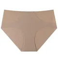 Premium seamless high-elastic nude bikini briefs for women's yoga and fitness sessions - S / Bottoms / Coffee