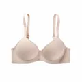 Zachte beige naadloze push-up bh zonder beugel voor dames met verstelbare bandjes en steun. - 70B / Tops / Huidskleur