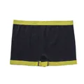 Dames boxershort met hoge taille, gele bies en geometrisch patroon - Geel