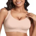 Seamless wireless push-up bra in nude beige for ultimate everyday comfort and support - S / Tops / Nude