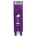 Purple adjustable 1.2cm bra straps with elastic cross-back design - 9-Hook Style / 1.2cm Width / Deep purple