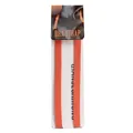 Adjustable 1.2cm candy orange elastic bra straps presented on retail card packaging - One Size / 1 Pair Pack / Orange