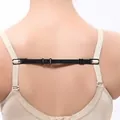 Connecteur de bretelles de soutien-gorge réglable noir antidérapant en nylon robuste - Taille unique / Noir