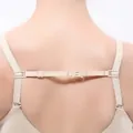 Boucle de sangle de soutien-gorge antidérapante en nylon beige réglable pour maintien - Taille unique / Beige