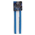 Adjustable 1.2cm candy blue bra straps for women presented on display card packaging - One Size / 1 Pair Pack / Medium Blue