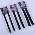 Premium black elastic adjustable non-slip bra straps in three pack commercial packaging - 1.2cm / Black