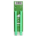 Mint green 1.2cm wide adjustable elastic bra straps for cross back styles - 9-Hook Style / 1.2cm Width / Fluorescent Green
