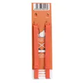 Adjustable 1.2cm width orange candy color elastic bra straps with anti-slip design for women - 9-Hook Style / 1.2cm Width / Orange