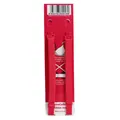 Candy pink adjustable 1.2cm elastic bra straps presented on red display packaging card - 9-Hook Style / 1.2cm Width / Red