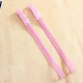 Adjustable 1.0cm pink silicone invisible bra straps for women, comfortable skin-friendly fit - One Size / 1.0cm Wide / Pink