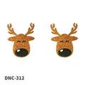 Ein Paar glitzernde goldene Rentier-Nippel-Cover für festliche Weihnachtsoutfits - 1 Paar Packung / Rentier Gold (DNC-312-2)