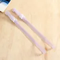 1.0cm transparent pink silicone bra straps for invisible summer support - One Size / 1.0cm Wide / Light Purple