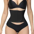 Professional black mesh waist trainer belt for tummy control and fitness body shaping - S / Tops / Black