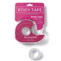 Transparent double-sided invisible body tape with pink dispenser for clothing and dress fixation - Anti-Exposure Tape (1 Box + 1 Roll) / 1.5cm*500cm