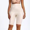Premium high-waisted seamless tummy control and butt lifting shapewear in nude - S / Bottoms / Nude