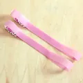 Pair of 1.5cm widened pink elastic silicone bra straps with frosted invisible finish - 1.8cm / Pink