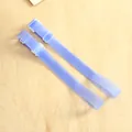 Pair of 1.5cm widened lavender frosted silicone bra straps for elastic shoulder support - 1.8cm / Blue