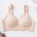 Naadloze draadloze push-up bh met gelstrips in beige nude - XS / Tops / Huidskleur