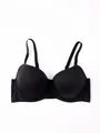Reggiseno push-up nero senza cuciture con coppe lisce per comfort - 70B / Top / Nero
