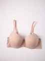 Reggiseno t-shirt liscio senza cuciture color carne con design push-up comodo. - 70B / Top / Colore pelle
