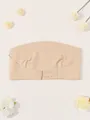 Seamless ice silk strapless tube top bra with back closure in nude color - M / Tops / Nude