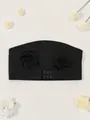 Premium black strapless ice silk seamless tube top bra for a comfortable invisible look - S / Tops / Black