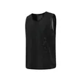 Detailed view of the black breathable mesh sports training bib for team activities. - Adult / Tops / Vertical Stripes / Black