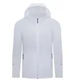 Coupe-vent de sport blanc léger avec capuche et bandes réfléchissantes pour la course à pied - S / Hauts / Blanc