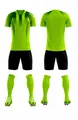 Neon green soccer uniform set with jersey, shorts, and socks - 4XS / Top And Bottom / Fluorescent Green