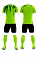 Neon green soccer uniform set with jersey, shorts, and socks - 4XS / Top And Bottom / Fluorescent Green