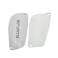 Professional white soccer shin guards insert plates for adult and child training - 007 Upgraded Style / White