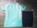 Mint green quick-dry soccer training set featuring a printed jersey and black sports shorts - 4XS / Top And Bottom / Light Green