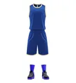Ensemble complet de basket-ball bleu comprenant un maillot, un short et des chaussures - 3XS / Haut Et Bas / Bleu Royal