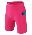Premium men's quick-dry sports shorts in vibrant pink featuring a functional side phone pocket - S / Bottoms / Rose Red (White Lining)