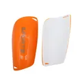 Durable orange soccer shin guards with protective EVA padding for sports training - 007 Upgraded Style / Orange