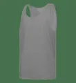 Lightweight grey mesh running tank top for marathon and fitness training - M / Tops / Gray