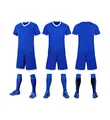 Professional blue soccer kit including breathable jersey, shorts and long matching socks - 20 / Top And Bottom / Royal Blue