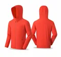Coupe-vent de sport léger et respirant avec capuche en couleur rouge vermillon vif - S / Hauts / Rouge Vermillon