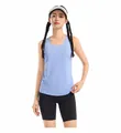 Breathable light blue quick-dry mesh sports tank top for running and fitness training - M / Tops / Crescent Blue