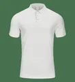 High-performance white sports Polo shirt featuring breathable moisture-wicking nylon fabric - S / Tops / 419 Future Gray