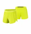 Quick-dry men's sports shorts in bright lime green color with a functional back pocket - S / Bottoms / Grass Green