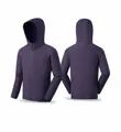 Veste coupe-vent de sport violet foncé légère et respirante avec capuche pour la course - S / Hauts / Pourpre Profond