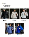 Lightweight breathable hooded sports windbreaker jacket in black beige and blue - S / Tops / Royal Blue (Fleece Lined)