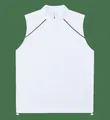 Gilet de sport blanc à séchage rapide avec col zippé et détails pour la course à pied - M / Hauts / Blanc
