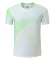 Atmungsaktives Herren Sport-T-Shirt mit modernem hellgrünem Farbverlauf aus Eisseide - M / Oberteil Und Unterteil / 1603 Neugrünes (Herren)