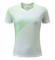 Atmungsaktives Ice-Silk-Badminton-T-Shirt mit einem weiß-lindgrünen Farbverlauf für Sport - M / Oberteil Und Unterteil / Sprossen Grün