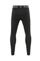 Rear view of kids black quick-dry compression leggings with elastic RUNNING waistband - 22 / Bottoms / Black