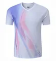 Atmungsaktives, schnell trocknendes Badminton-Sport-T-Shirt aus Eisseide mit Farbverlauf - M / Herren Oberteil und Unterteil / Rauchviolett